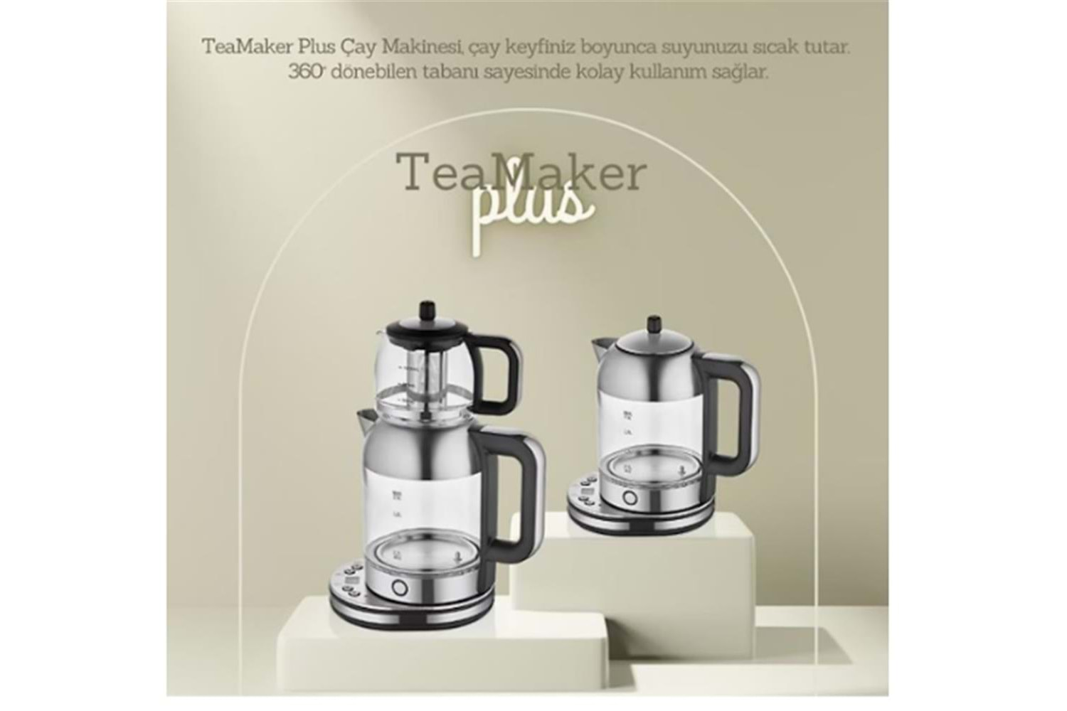 Arow Tr-4318 Tea Maker Plus Elektrikli Çaycı