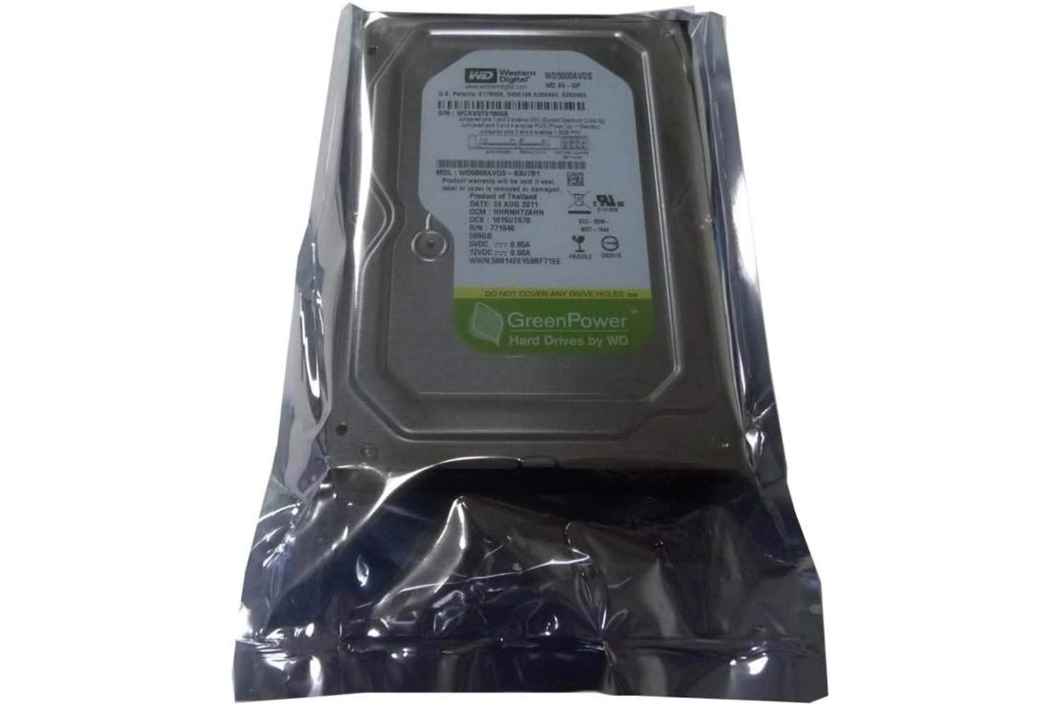 Wd 500Gb WD5000AVDS SATA 3.0 5400 3.5