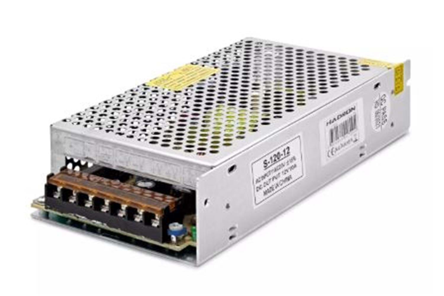 HADRON HD8203 METAL ADAPTÖR 12V 10A 20-10-4CM GÜMÜŞ
