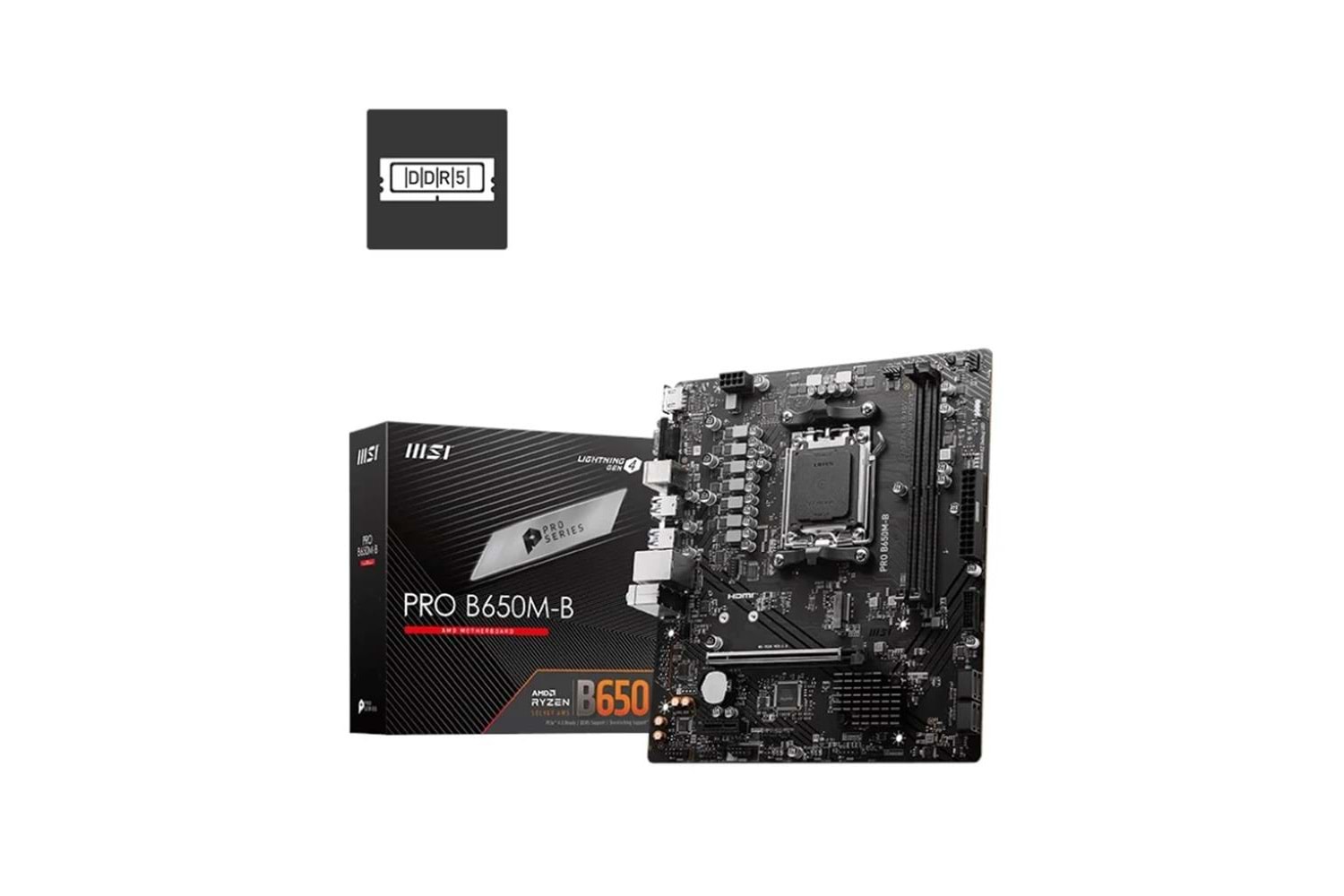 Msı Pro B650M-B 6800mhz(OC) RGB M.2 AM5 DDR5 mATX Anakart
