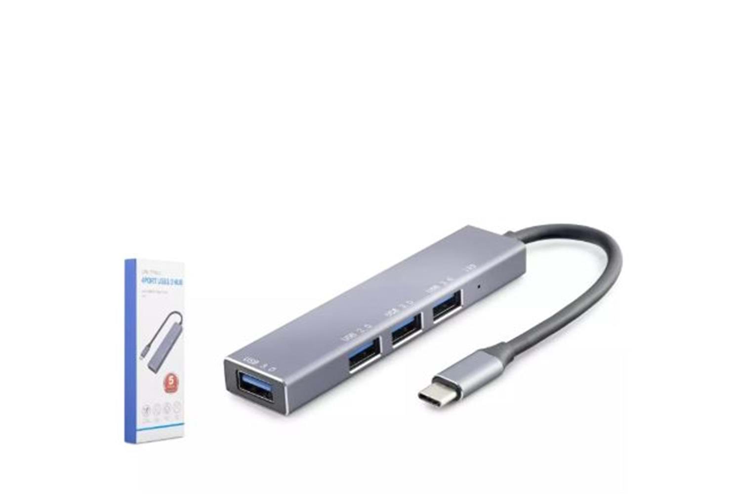 HADRON HDX7043 TYPE-C HUB 4-USB3.0 GRİ