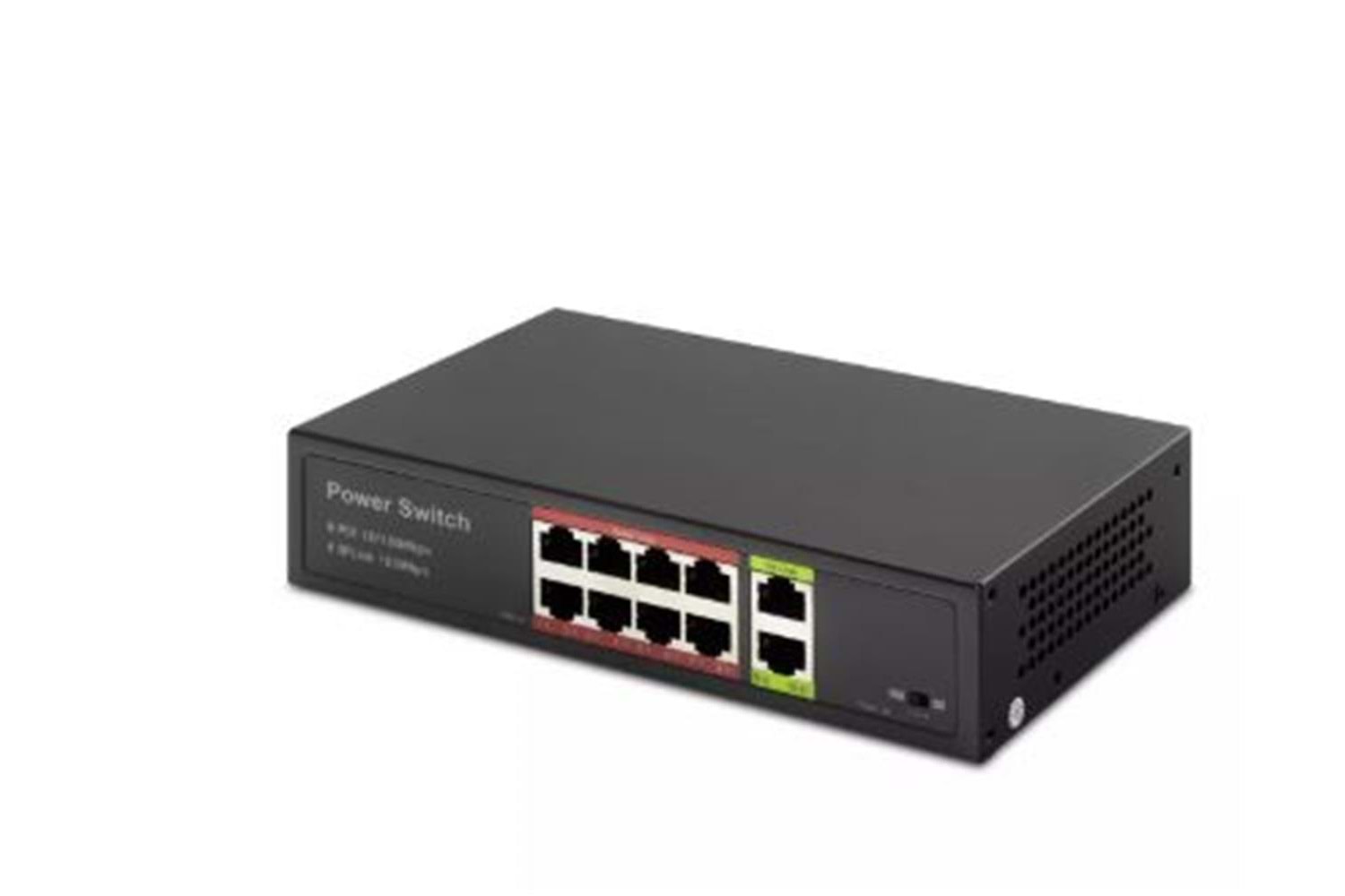 HADRON HD08 POE SWITCH 2UPLINK 8+2 10-100 MBPS 8PORT
