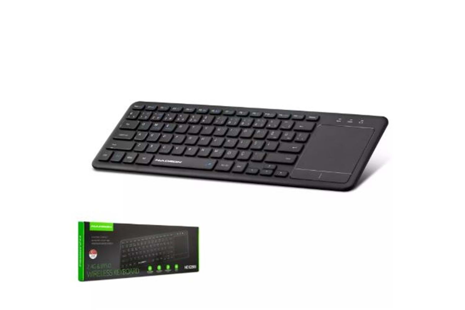 HADRON HDX2505 BLUETOOTH + WIRELESS KLAVYE + TOUCH PAD Q SİYAH