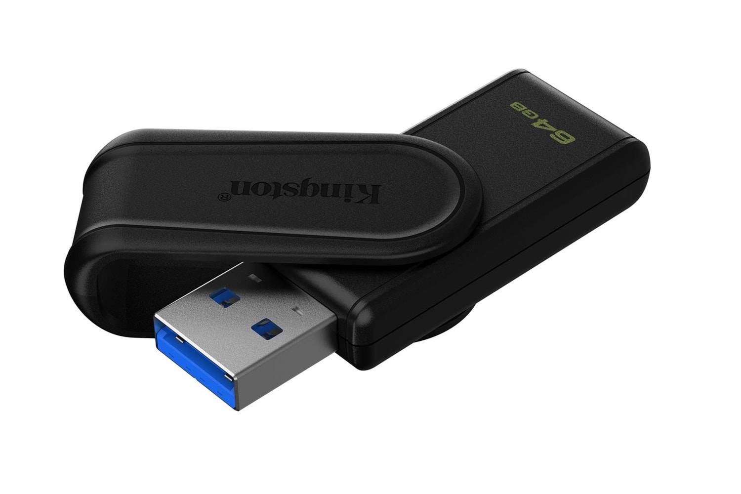 Kingston DTXS-64GB 64GB Portable USB 3.2 Gen1 DataTraveler ExodiaS (Black-Black) Flash Bellek