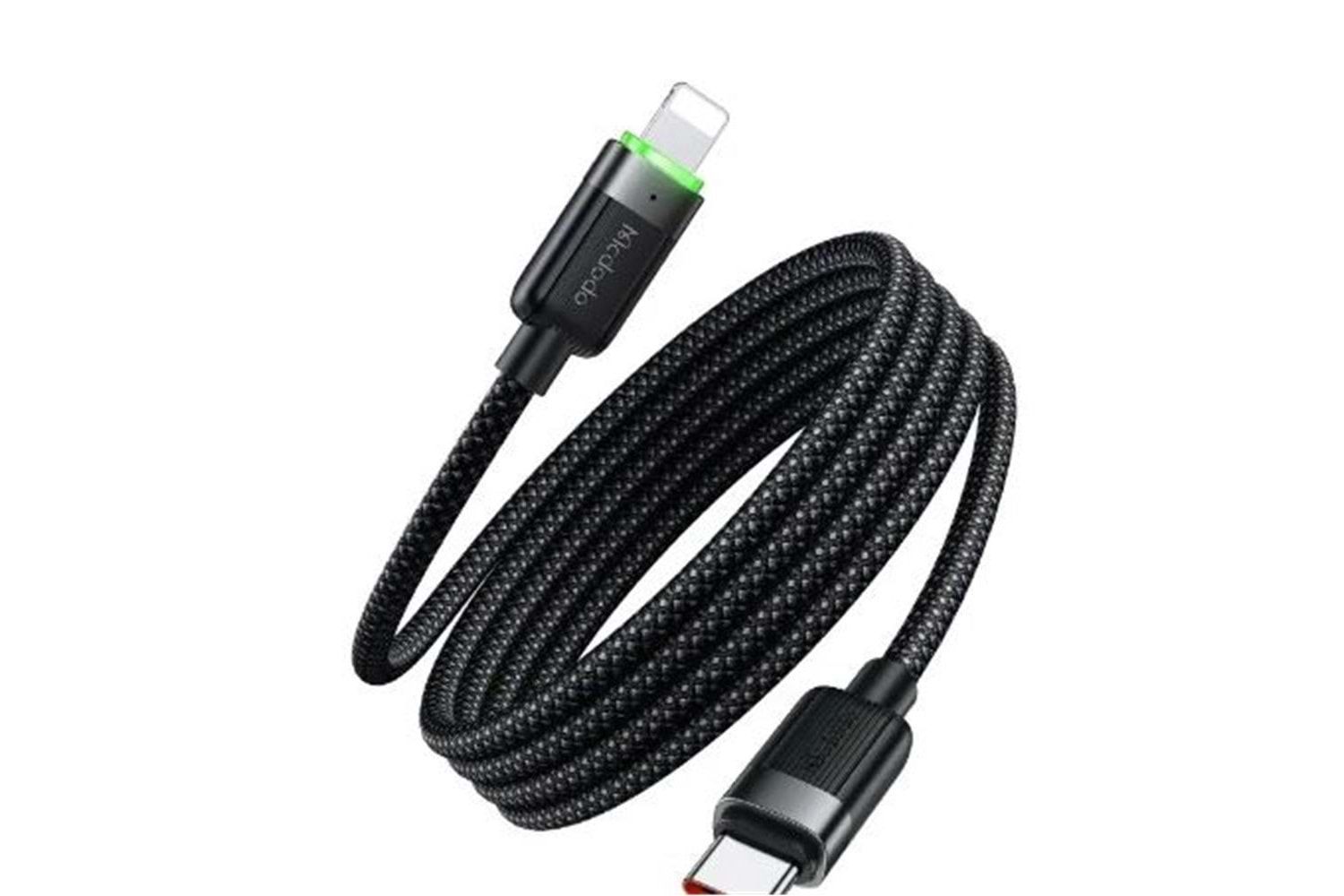 MCDODO CA-2010 36W USB-C TO LIGHTNING MANYETİK SARILABİLİR KABLO - 1.2 M SİYAH