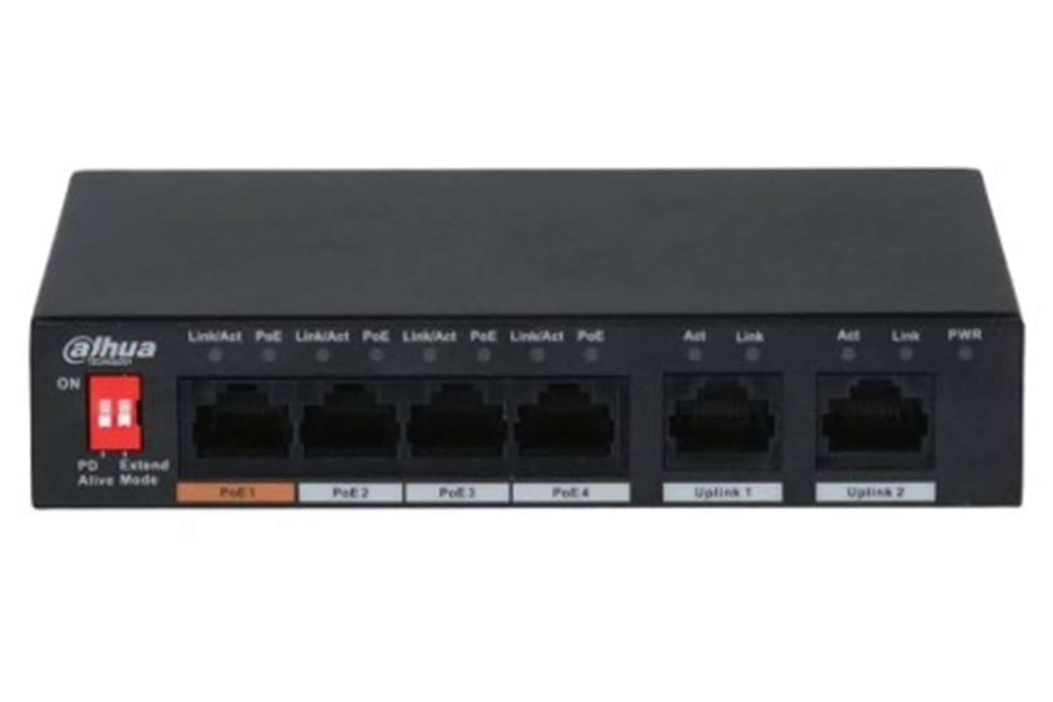 Dahua PFS3006-4ET-60 6 Port 10-100 (4 Poe + 2fe Uplınk Toplam 60W Poe)