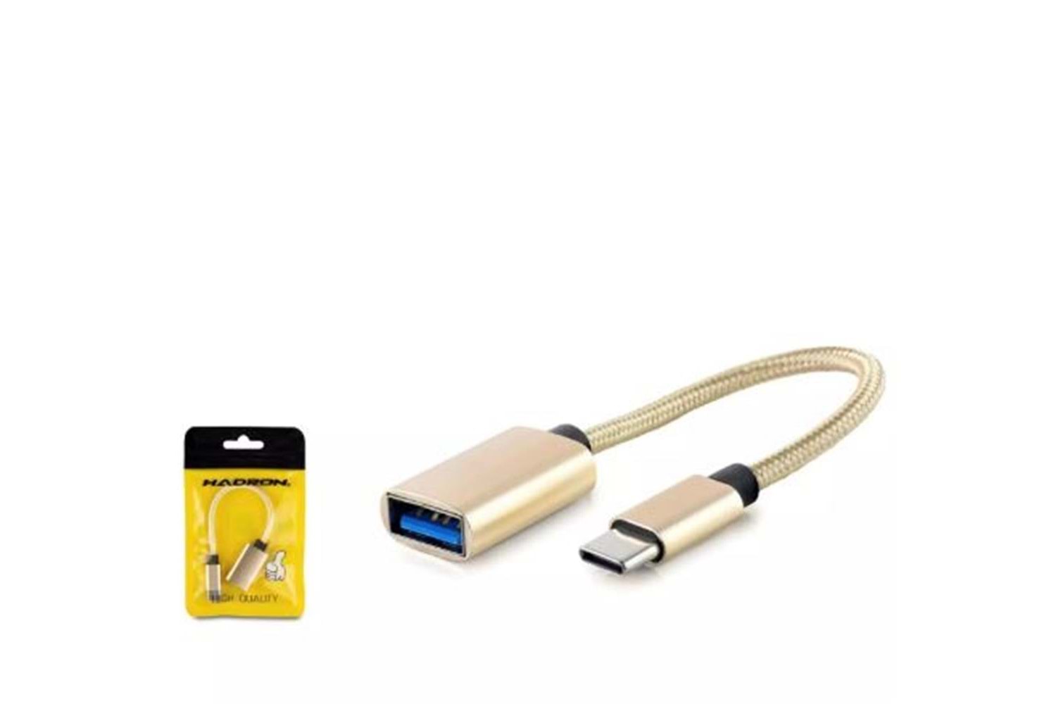 Hadron Hdx1001 Type-C To Usb F Kablo Gold