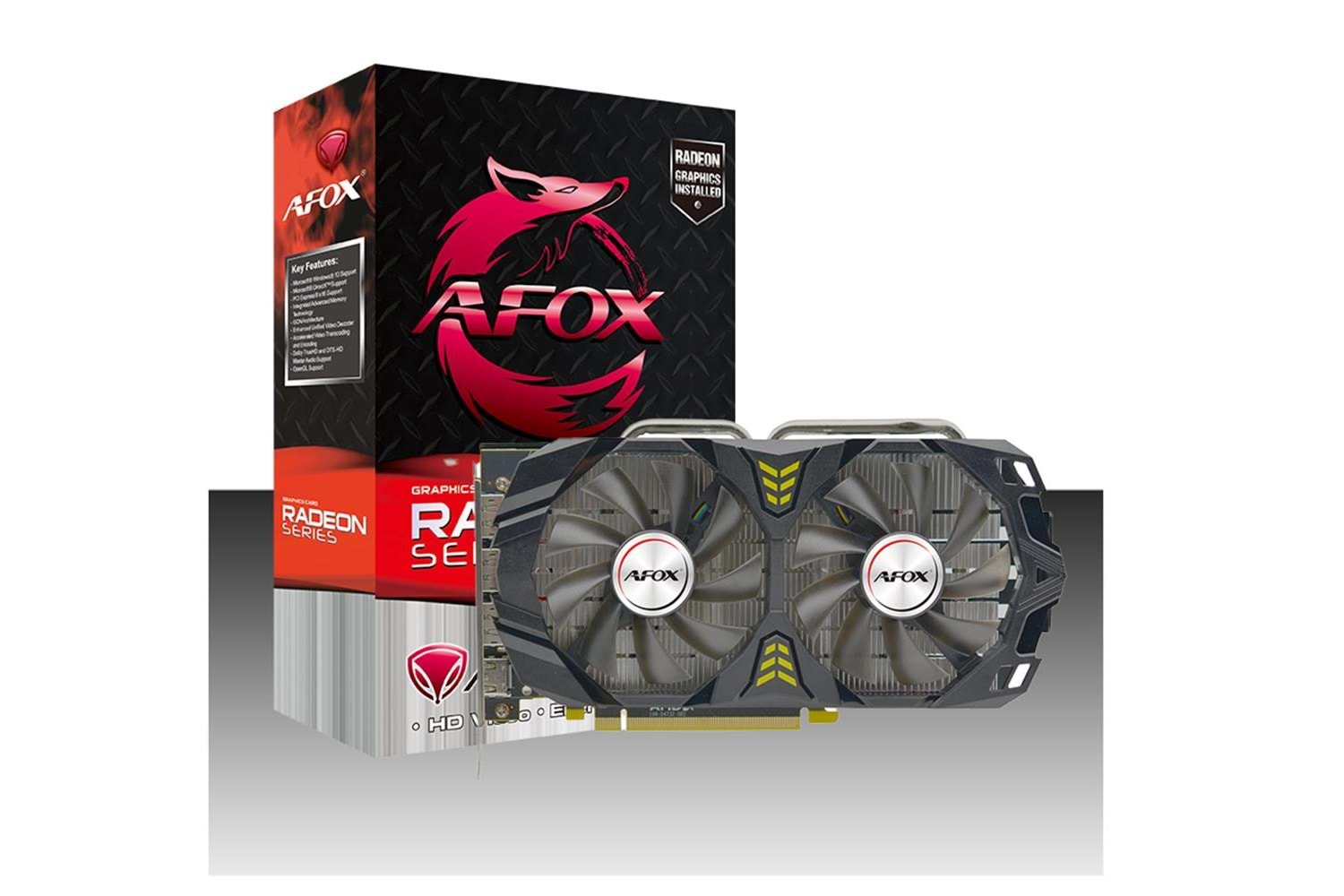Afox Radeon RX580 2048SP AFRX580-8192D5H3-V2 8gb Gddr5 256BIT DX12 Ekran Kartı