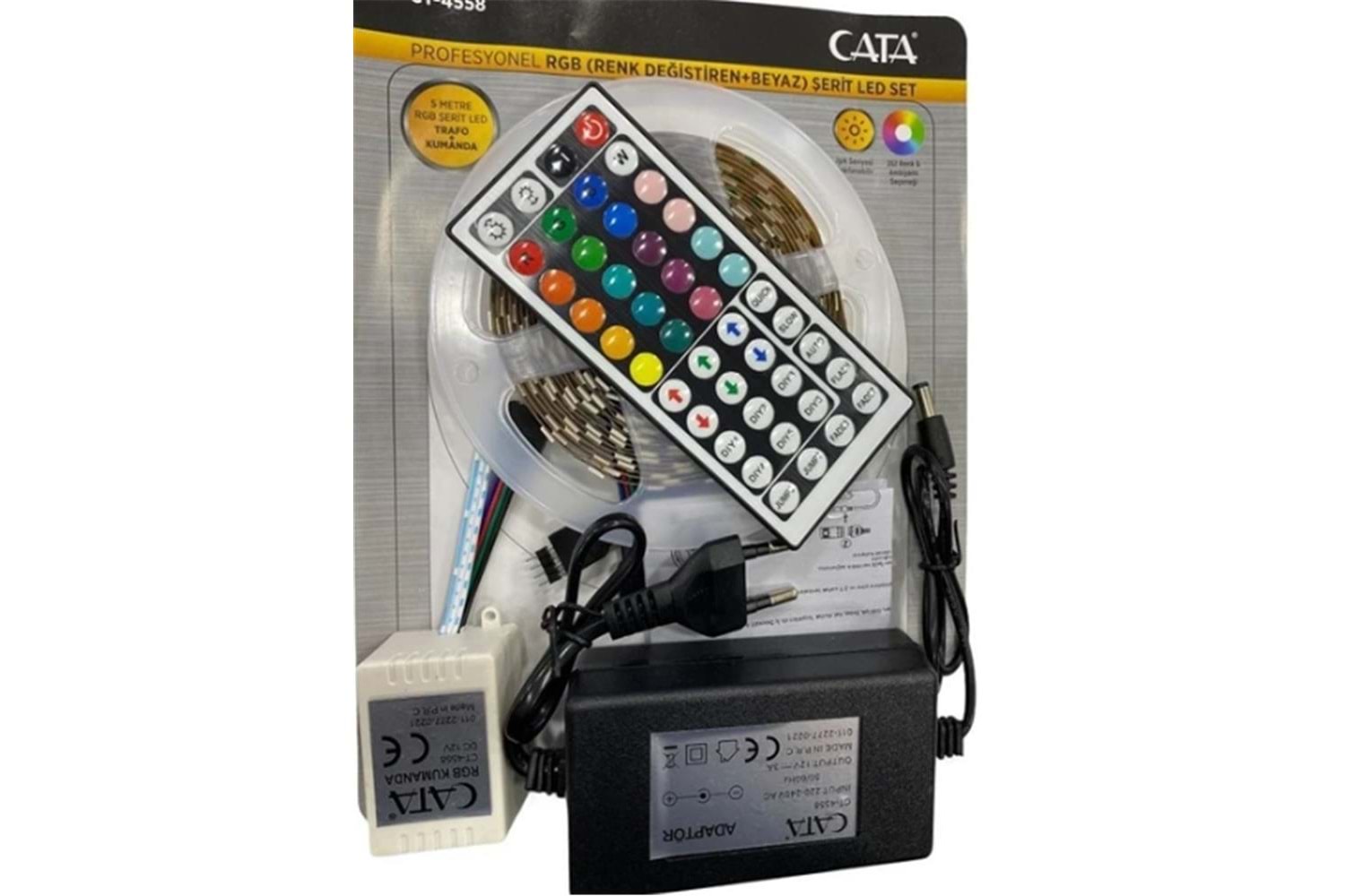 Cata CT-4558 Rgb Şerit Led Seti Kumandalı