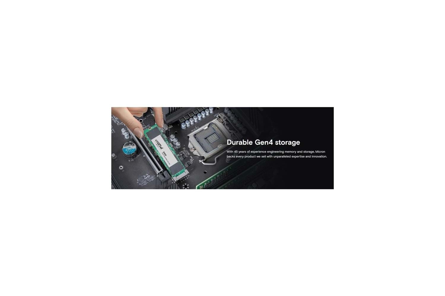 Crucial 480GB E100 CT480E100SSD8 Pcıe Gen4 2280 Nvme M.2 SSD (4700-2500 Mb-s)