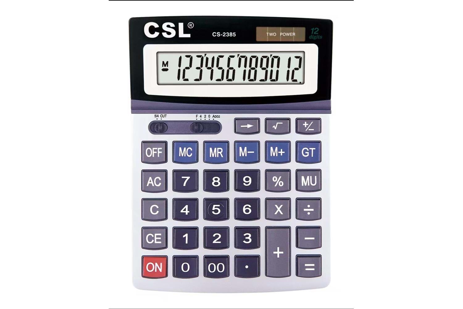 CSL CS-2385 12 Hane Masa Tipi Oynar Başlıklı Hesap Makinesi
