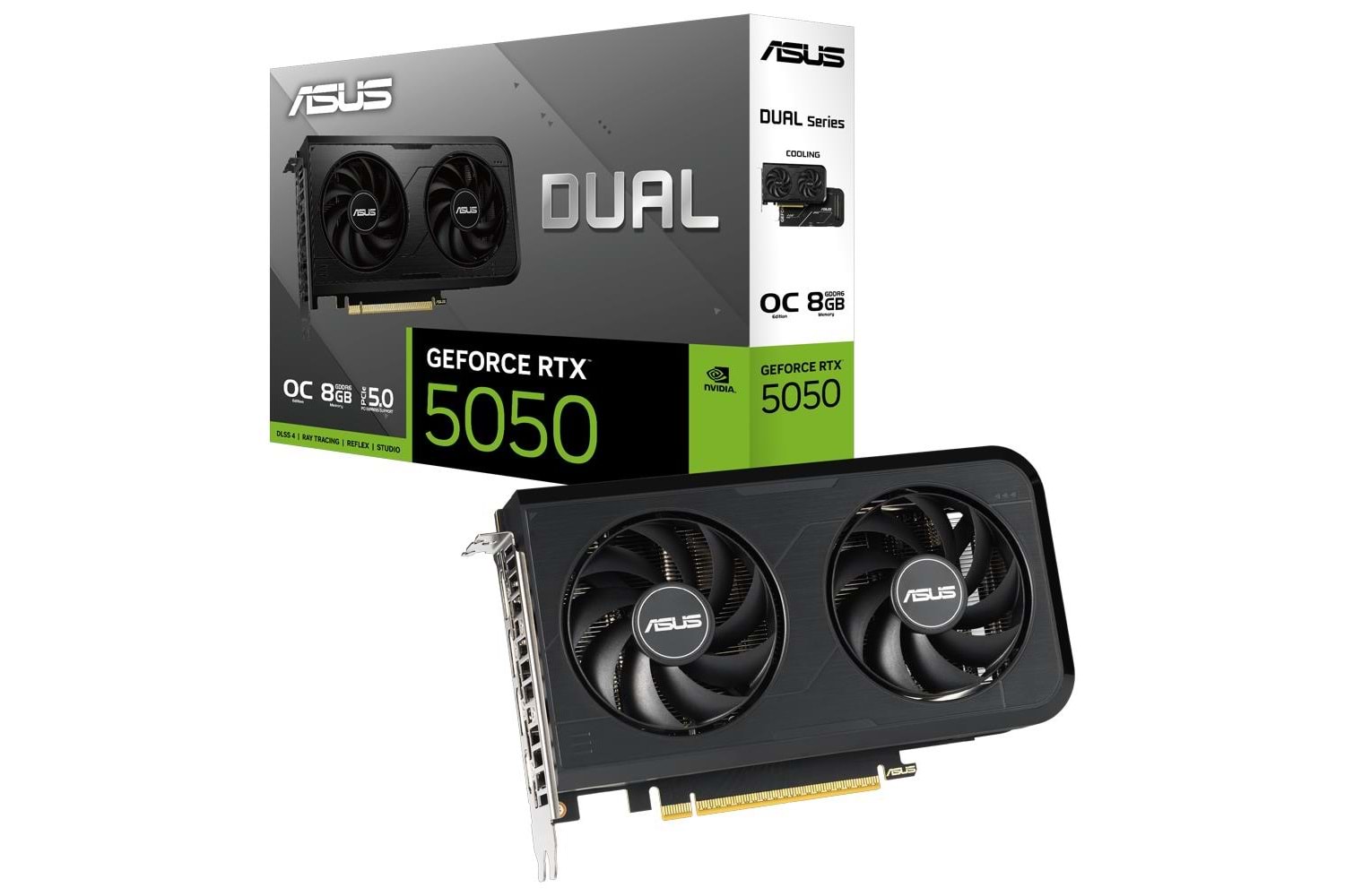 Asus Dual GeForce RTX5050 OC Edition DUAL-RTX5050-O8G-NVIDIA 8GB GDDR6 DLSS 4 128 Bit Ekran Kartı