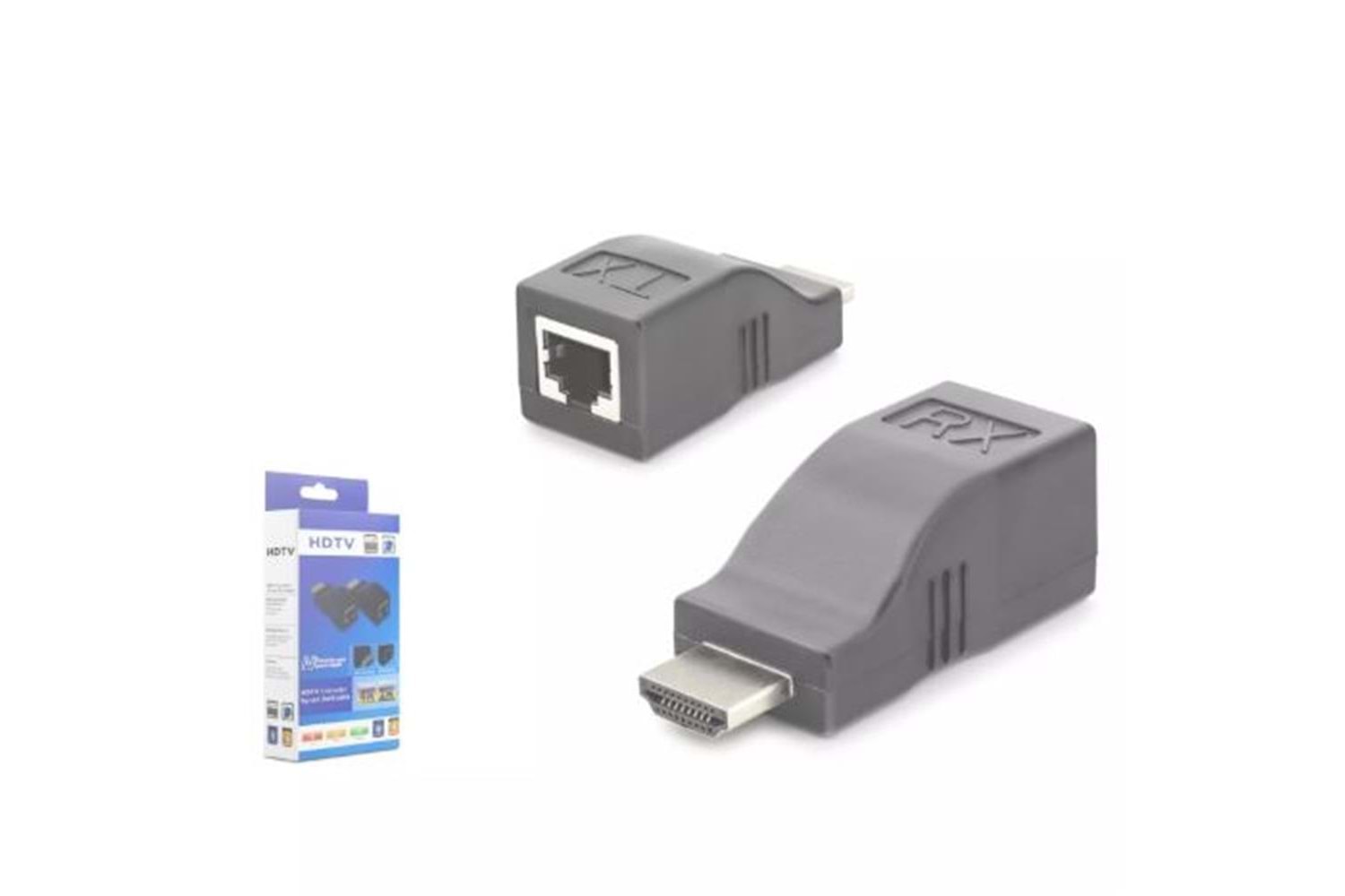 Hadron Hdx1359 30M 4K - 2K - Full HD 1080p Hdmi Extender Siyah