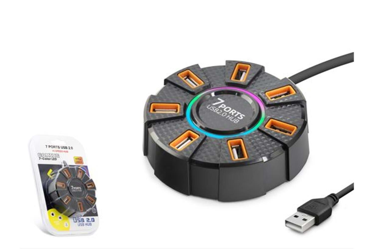 Hadron Hdx7035 Usb Hub 7-Usb 1.2M Siyah