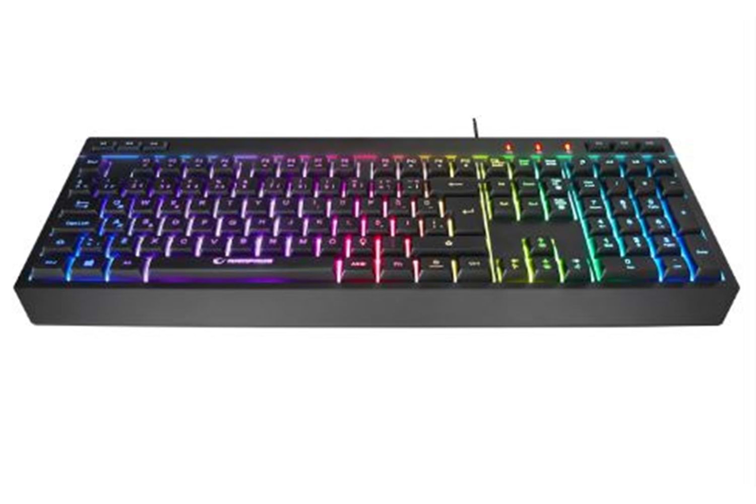 Rampage KM-R57 Siyah RGB Aydınlatmalı Q Oyuncu Multmedia Klavye ve 12800 DPI Mouse Gaming Set