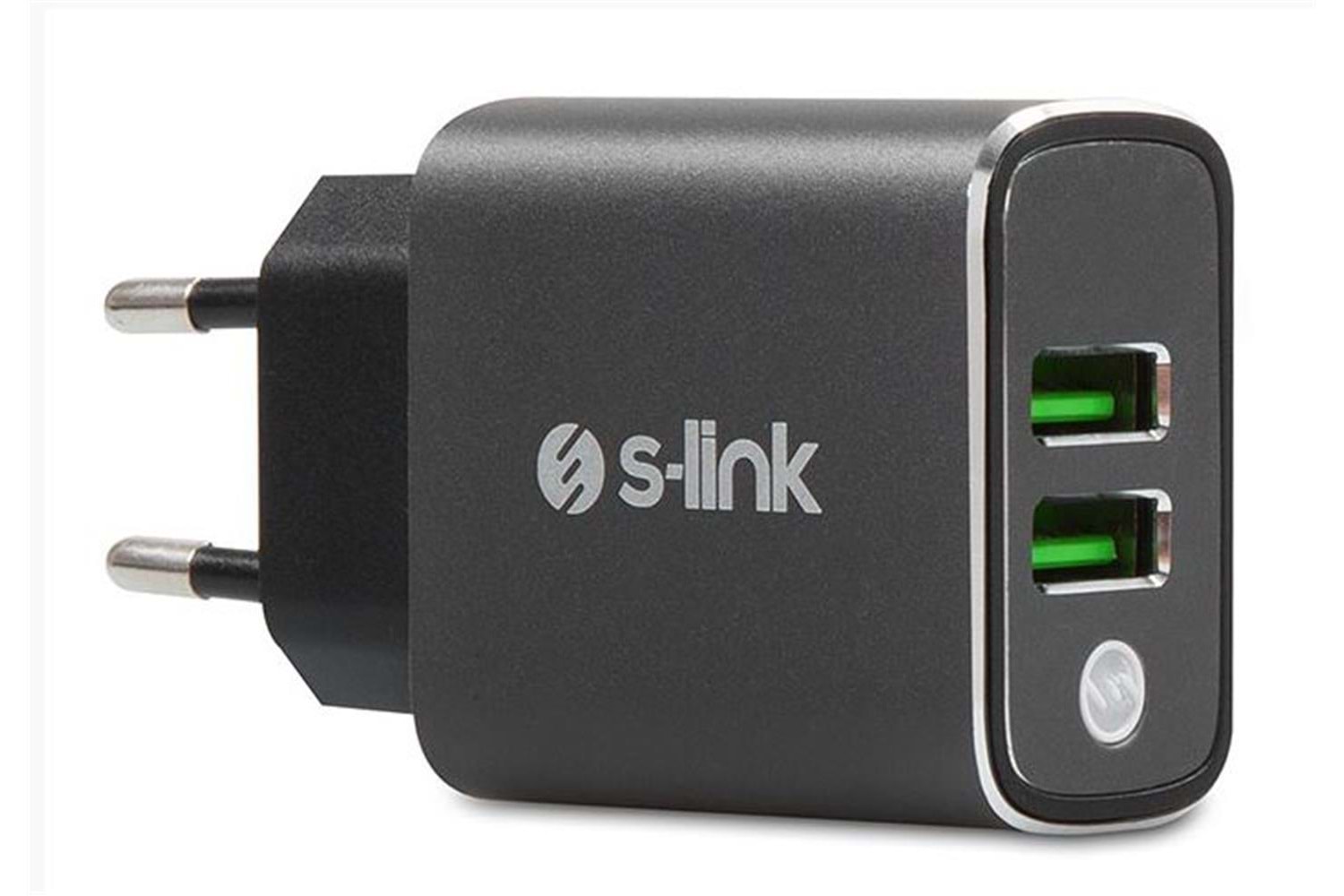 S-link SW-EHT36M 2 USB, 3.1A Metal Ev Sarj Cihazı ve Type-C Data + Sarj Kablosu