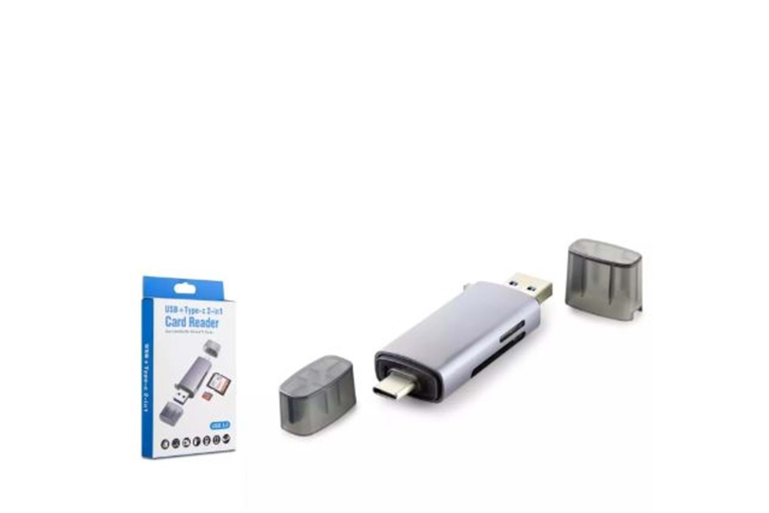 Hadron Hdx7031 Card Reader Usb3.0 + Type-C All In One Gri