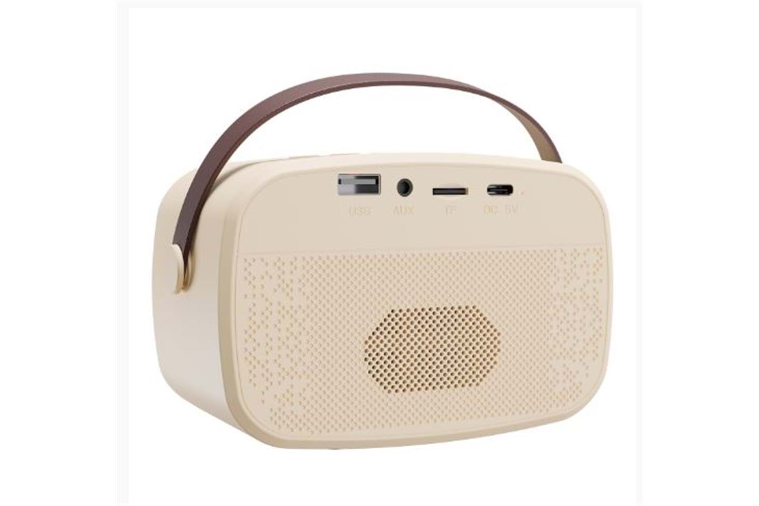 Mikado MD-57BT Endless 5W Bej TF + USB + AUX + BT Destekli 2 Wireless Karaoke Mikrofon 1200mAh