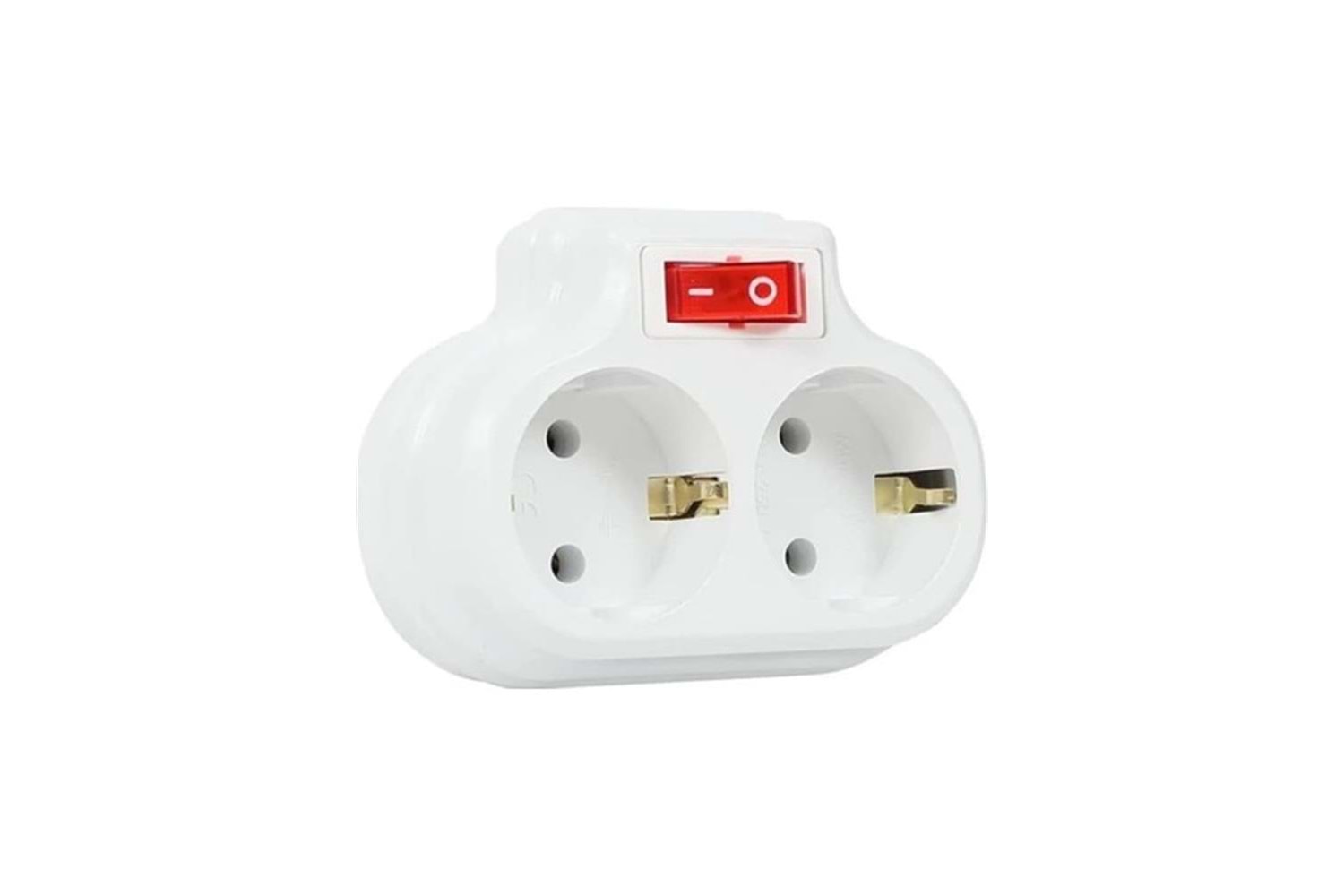 Mutlusan Topraklı 2lİ Anahtarlı Topraklı Fiş, Priz 001 170 0330 07 0000