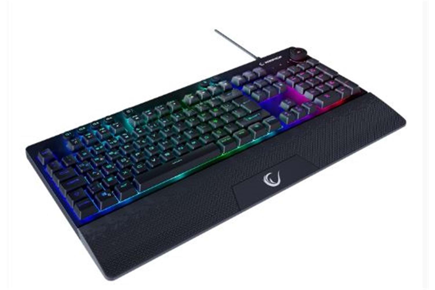 Rampage KB-GX65 SIMULA Siyah USB RGB Aydınlatmalı 4 Makro Tuşlu Bilek Destekli Oyuncu Klavyesi