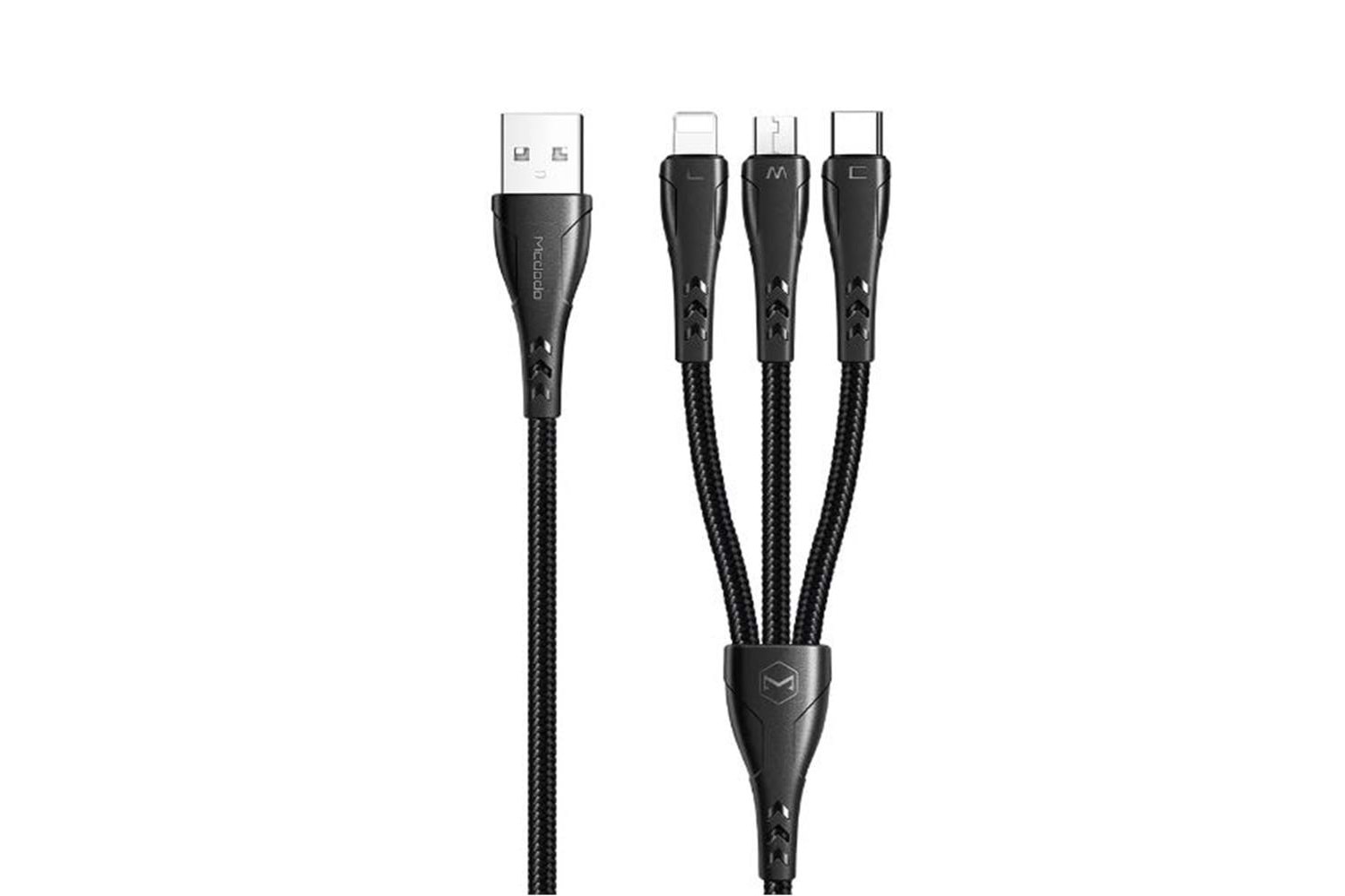 MCDODO CA-6960 3İN1 (LİGHTNİNG-MİCRO-TYPE-C) ŞARJ KABLOSU 3A 1.2M