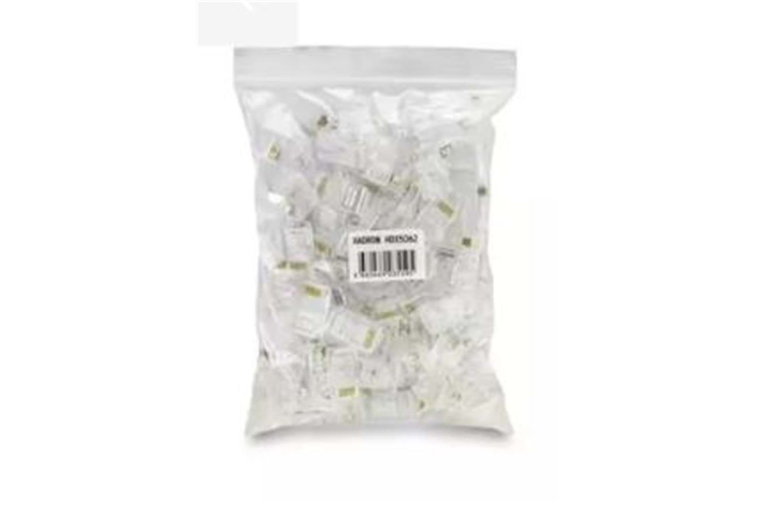 Hadron Hdx5062 Cat5 Konnektör Ez Rj45 Delikli 100Lü Paket Şeffaf