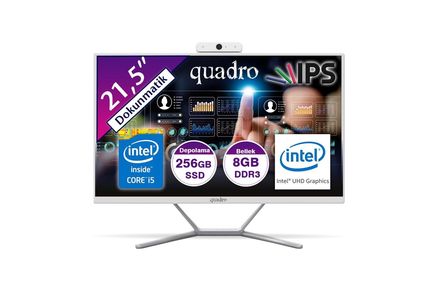 Quadro Stark Touch H8122-T45825 Ci5 4590S 3.0Ghz 8gb 256gb 21.5