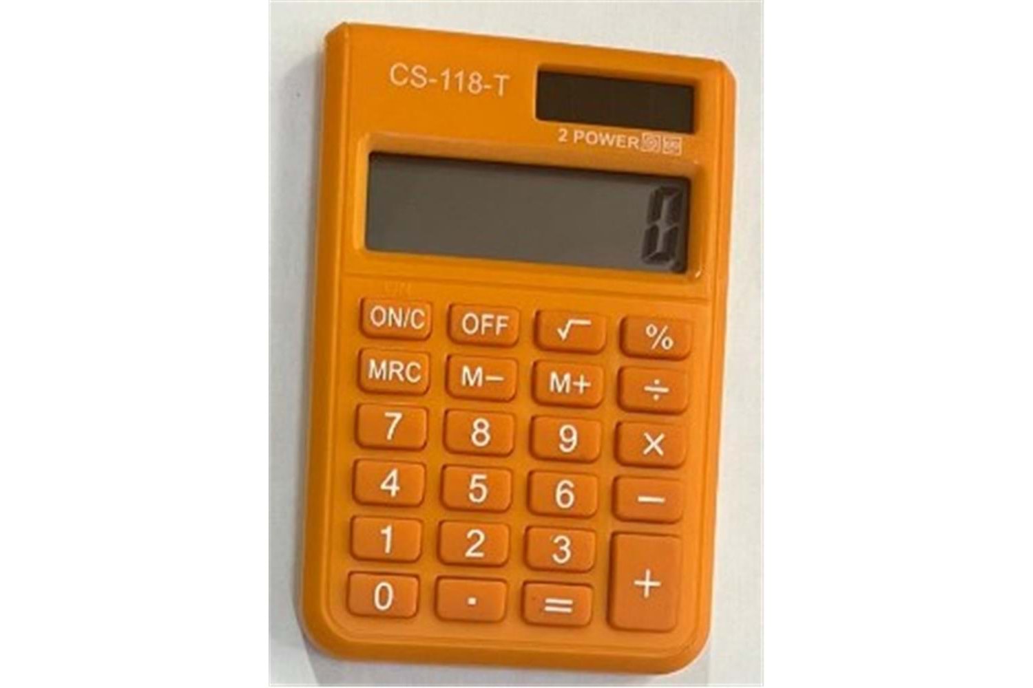 CSL CS-118-T Turuncu 8 Hane Cep Tipi Hesap Makinesi