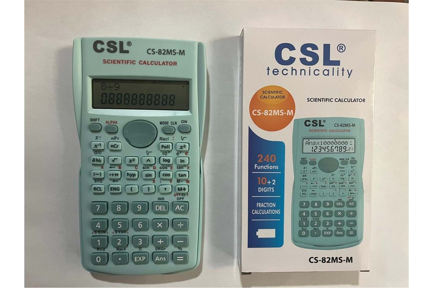 CSL CS-82MS-M Mavi Fonksiyonel Hesap Makinesi