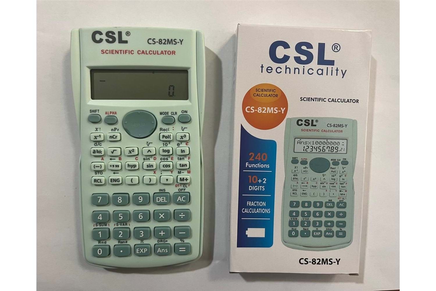 CSL CS-82MS-Y Yeşil Fonksiyonel Hesap Makinesi