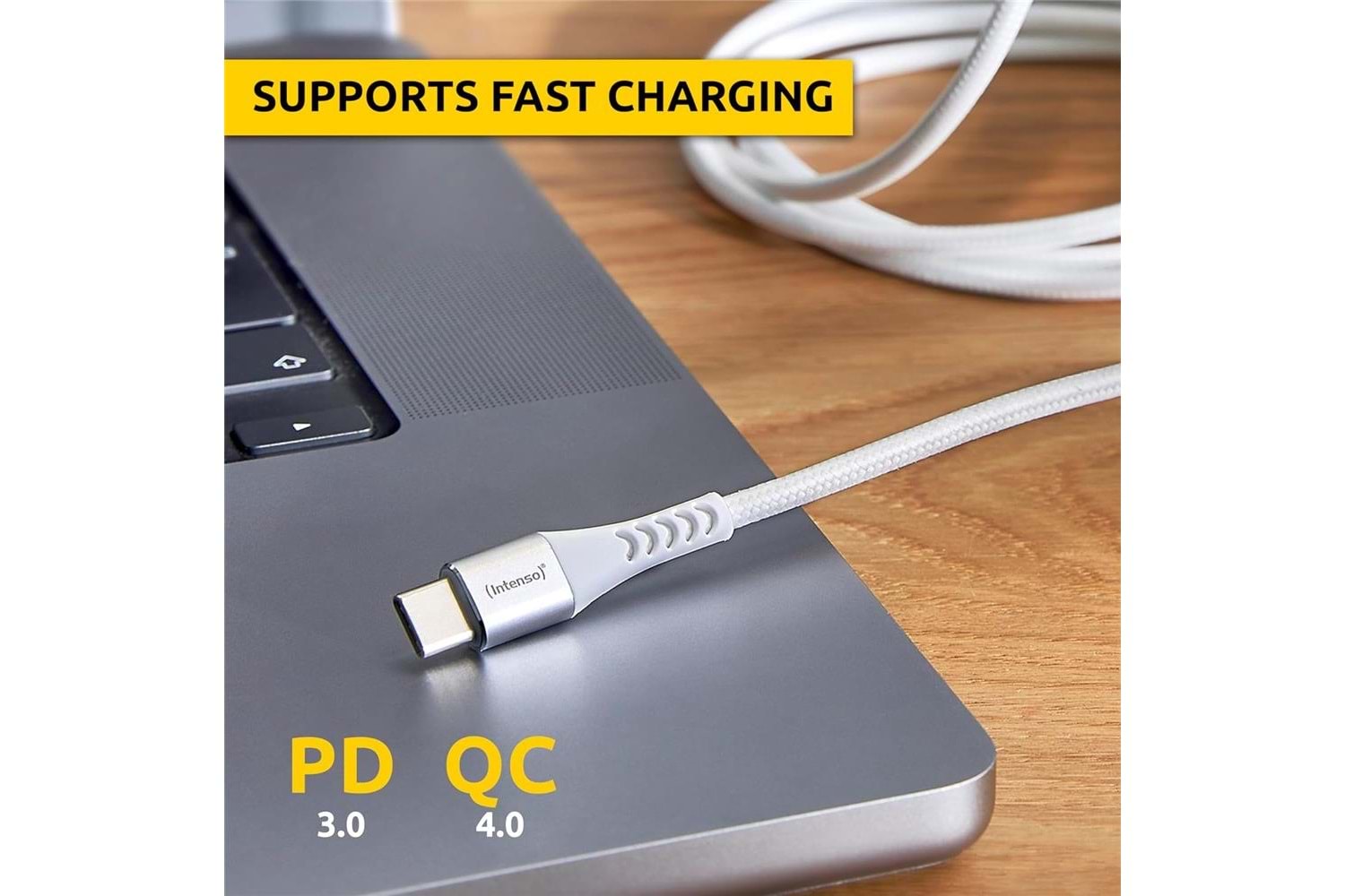 Intenso 7901002 USB-Cable C315C 60W-1,5M White Beyaz Şarj ve Data Kablosu