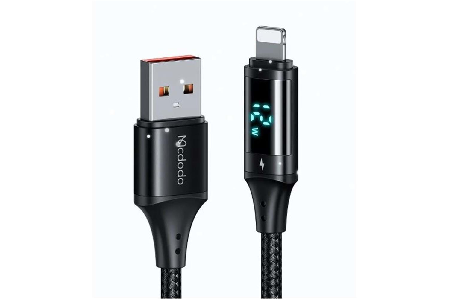 MCDODO CA-1060 DİJİTAL EKRANLI Usb-A To Lightning HIZLI DATA-ŞARJ KABLOSU 3A 1.2M