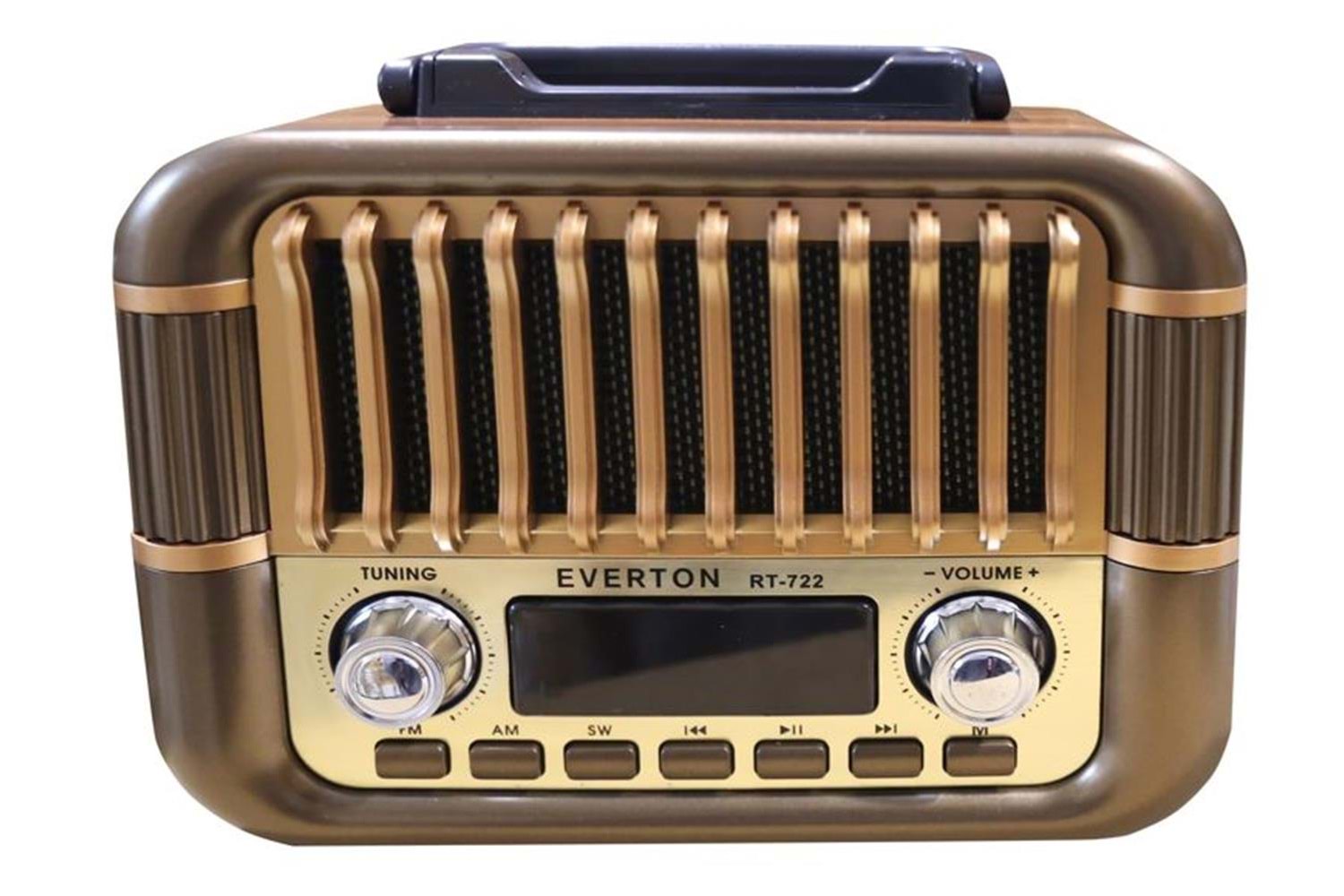 Everton RT-722 Şarjlı Dijital Göstergeli Nostaljik Radyo( Bluetooth-USB-SD-FM)