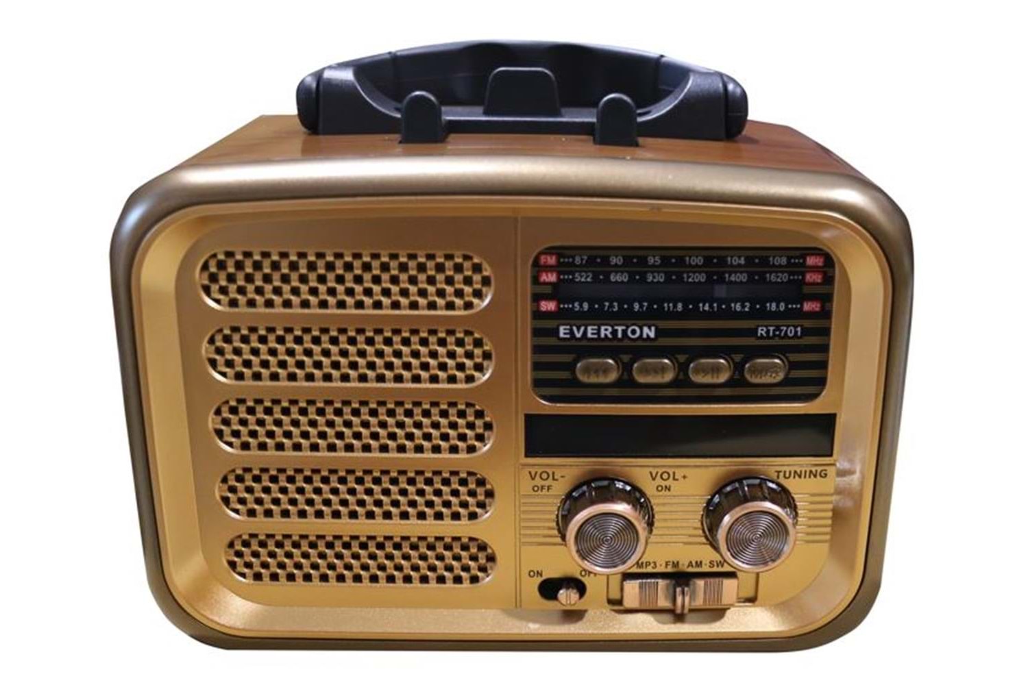 Everton RT-701 Fenerli ,Şarjlı Nostaljik Radyo ( Bluetooth-USB-SD-FM )