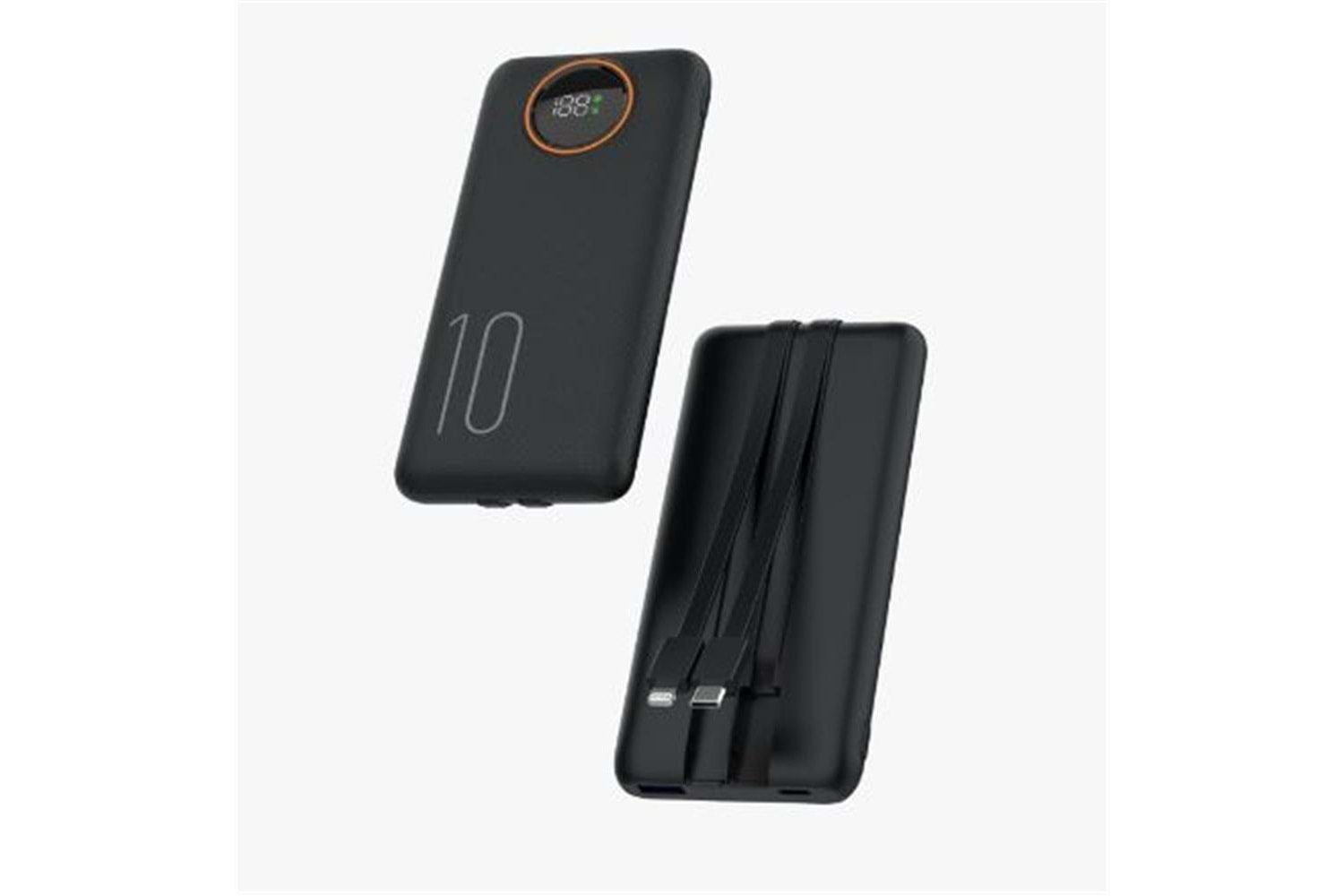 Snapron SNP-3012 10.000 Mah LCD Ekran Dahili Kablolu 22.5w Hızlı Şarj Powerbank