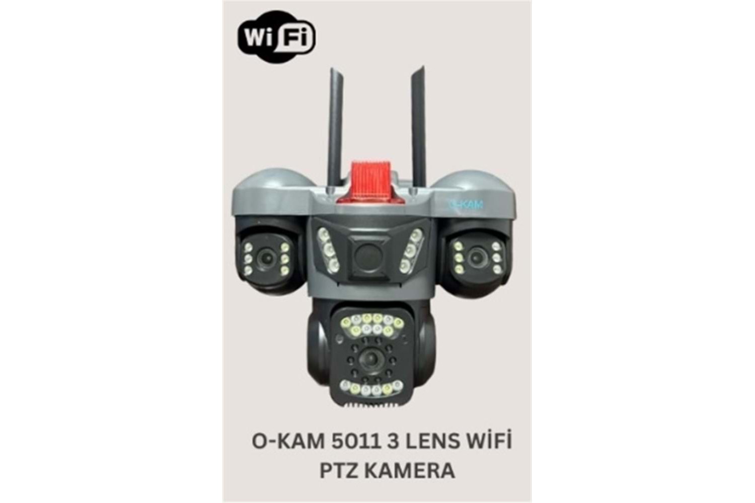 OKam O-Kam 5011 3 Lens Wifi PTZ Kamera