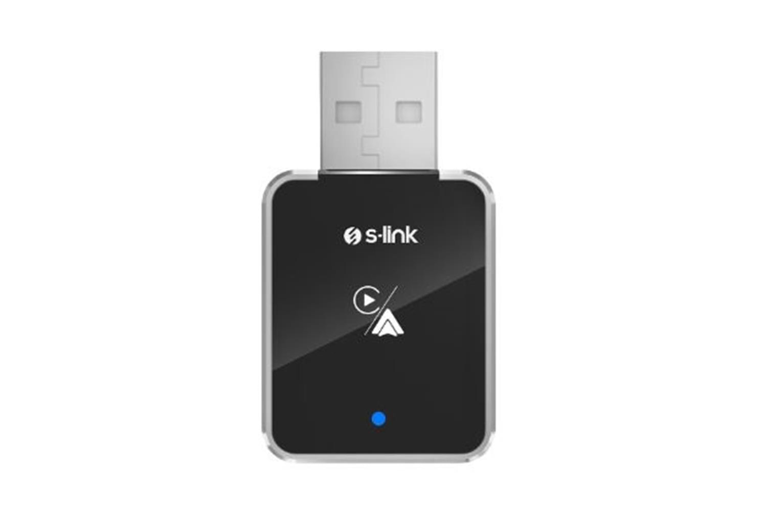 S-Link SL-CAR01 2in1 Android ve Apple Cihazlar Kablosuz Android Auto ve Carplay Adaptörü