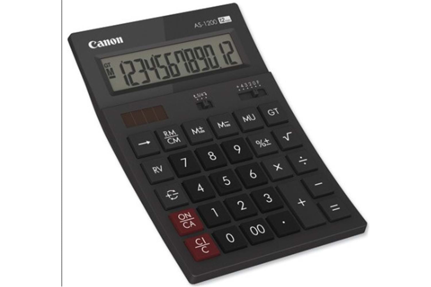 Canon AS-1200 HB 12 Hane Siyah Masa Üstü Hesap Makinesi