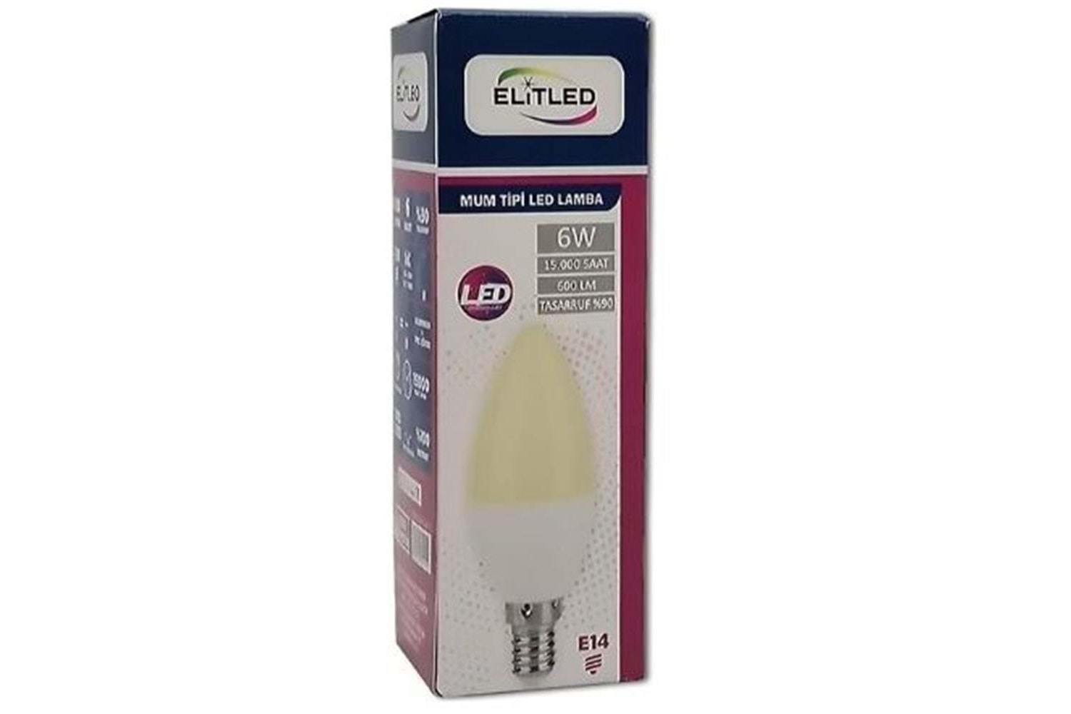 ELİTLED MUM SARI AMPUL 6W