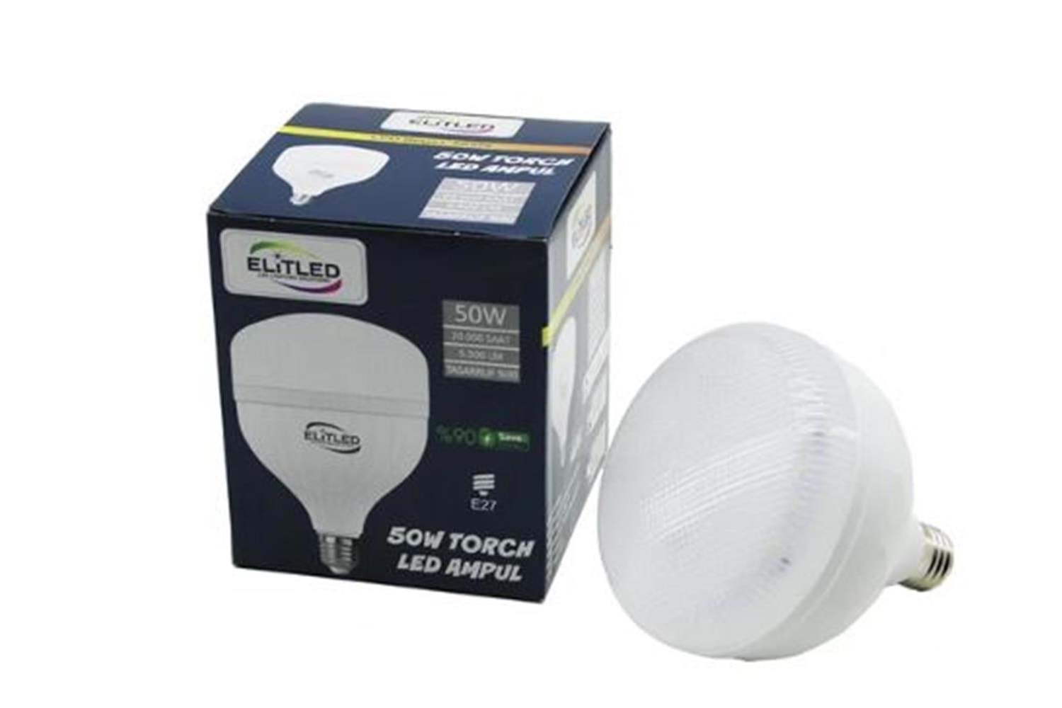 ELİTLED 50W BEYAZ TORCH AMPUL 