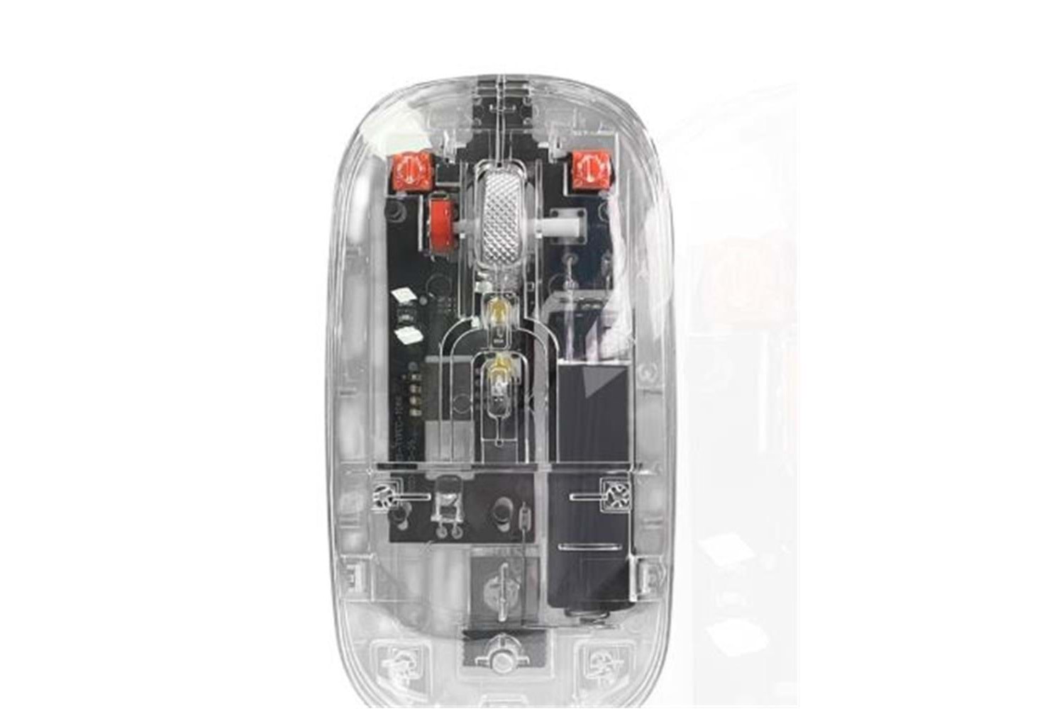 Dexim MW-002RT 2.4Ghz & Bluetooth Kablosuz Şarj Edilebilir Şeffaf Sessiz Mouse-DMA025
