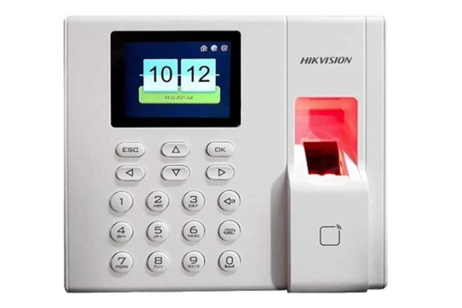 Hikvision DS-K1A8503MF-B Parmak İzi ve Mifare Kart Okuyucu Bağımsız Terminal(LCD,Keypad Batarya)