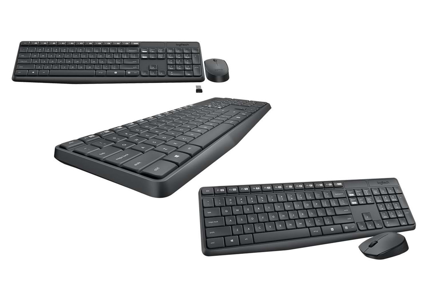 Logitech 920-007931 MK235 İngilizce Kablosuz Klavye & Mouse Seti 