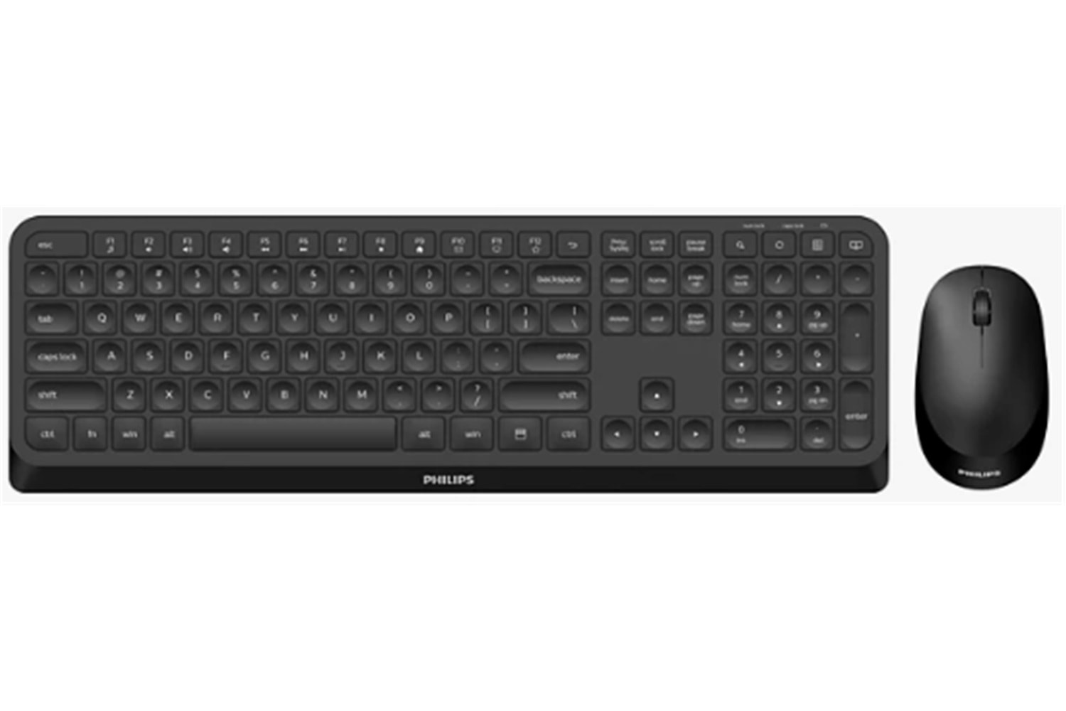 Philips SPT6307B-38 Kablosuz Klavye Mouse Seti Siyah 3000 Series 2.4Ghz Silent Desing