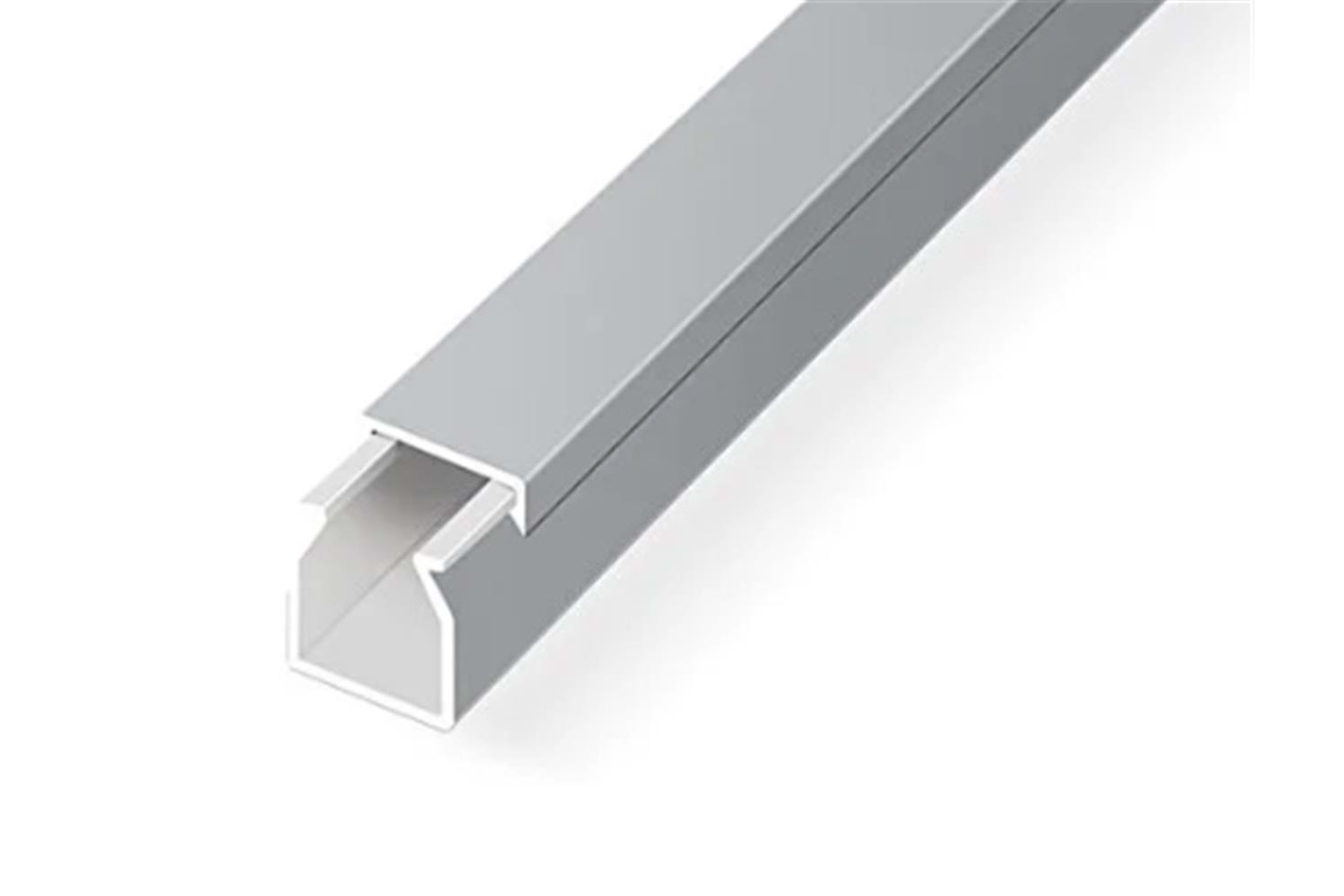 Mutlusan Kablo Kanalı 12 X12 Metalik Gri Yapışkanlı 2mt (001 155 012012 20 56 )
