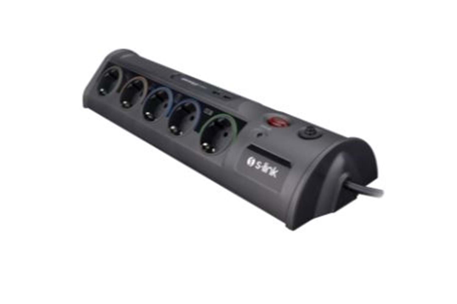 S-link SPG3-J-5 1.5m 306Joule 5Li Akım Kor.Siyah Priz