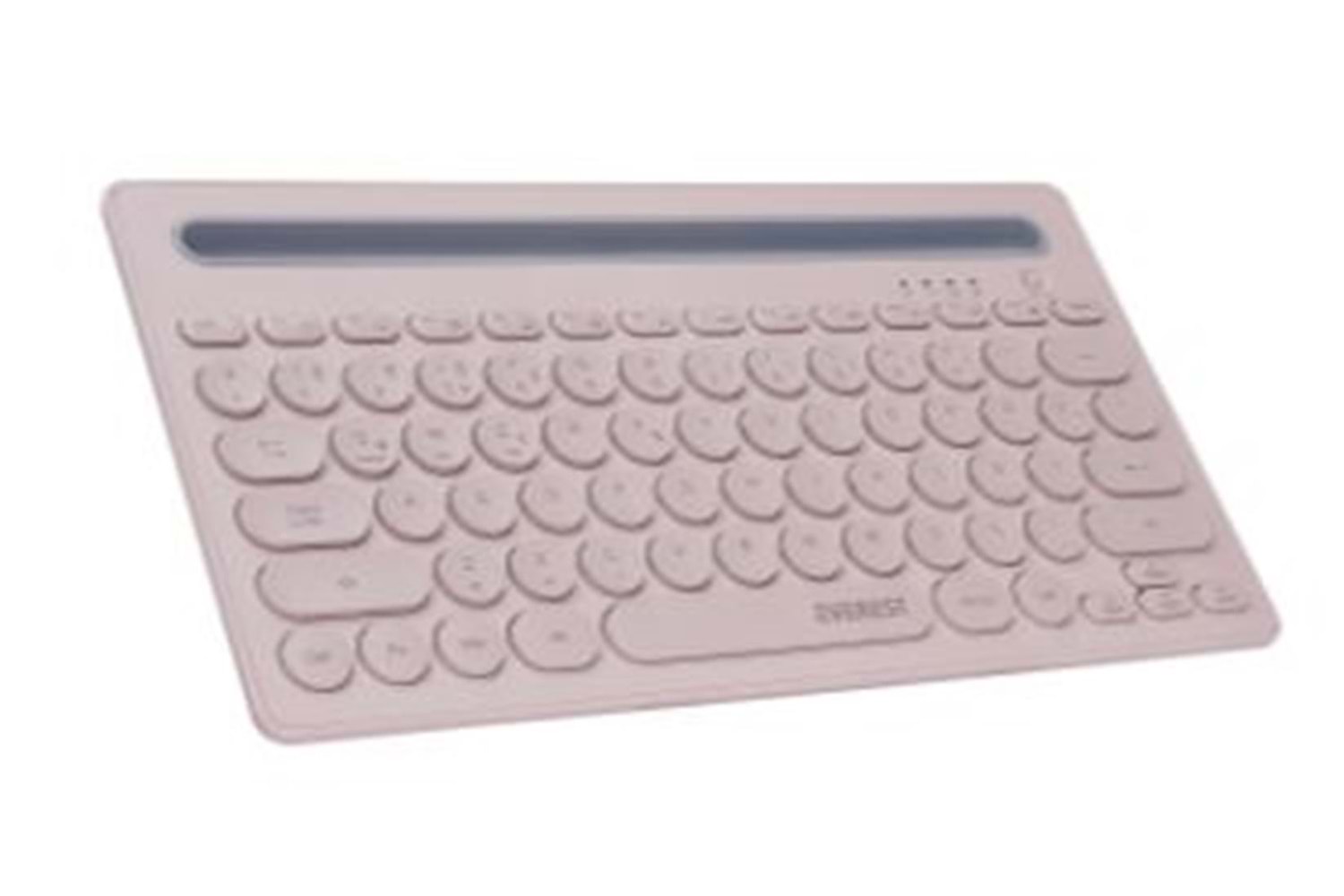 Everest KB-BT84 Pembe-Gri Bluetooth Ultra İnce+Şarjlı Q Mac-Win-Android-Ios Uyumlu Kablosuz klavye