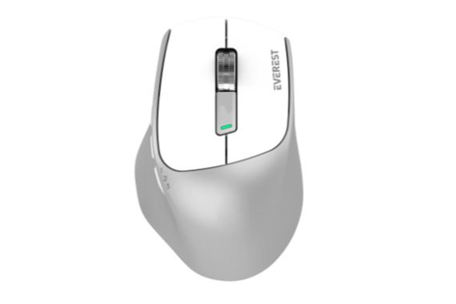 Everest SM-BT24 Usb Metalik Beyaz 2in1 Bluetooth ve 2.4GHz Kablosuz Mouse
