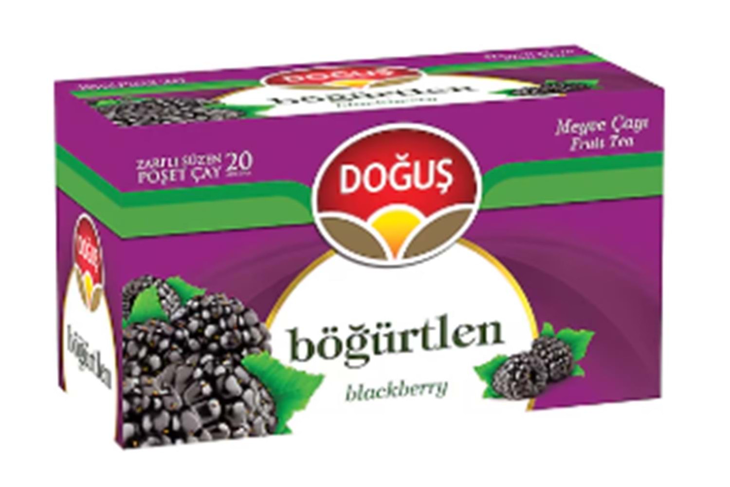 Doğuş Böğürtlen Meyve Çayı Süzen Poşet Çay 20x1.90 gr