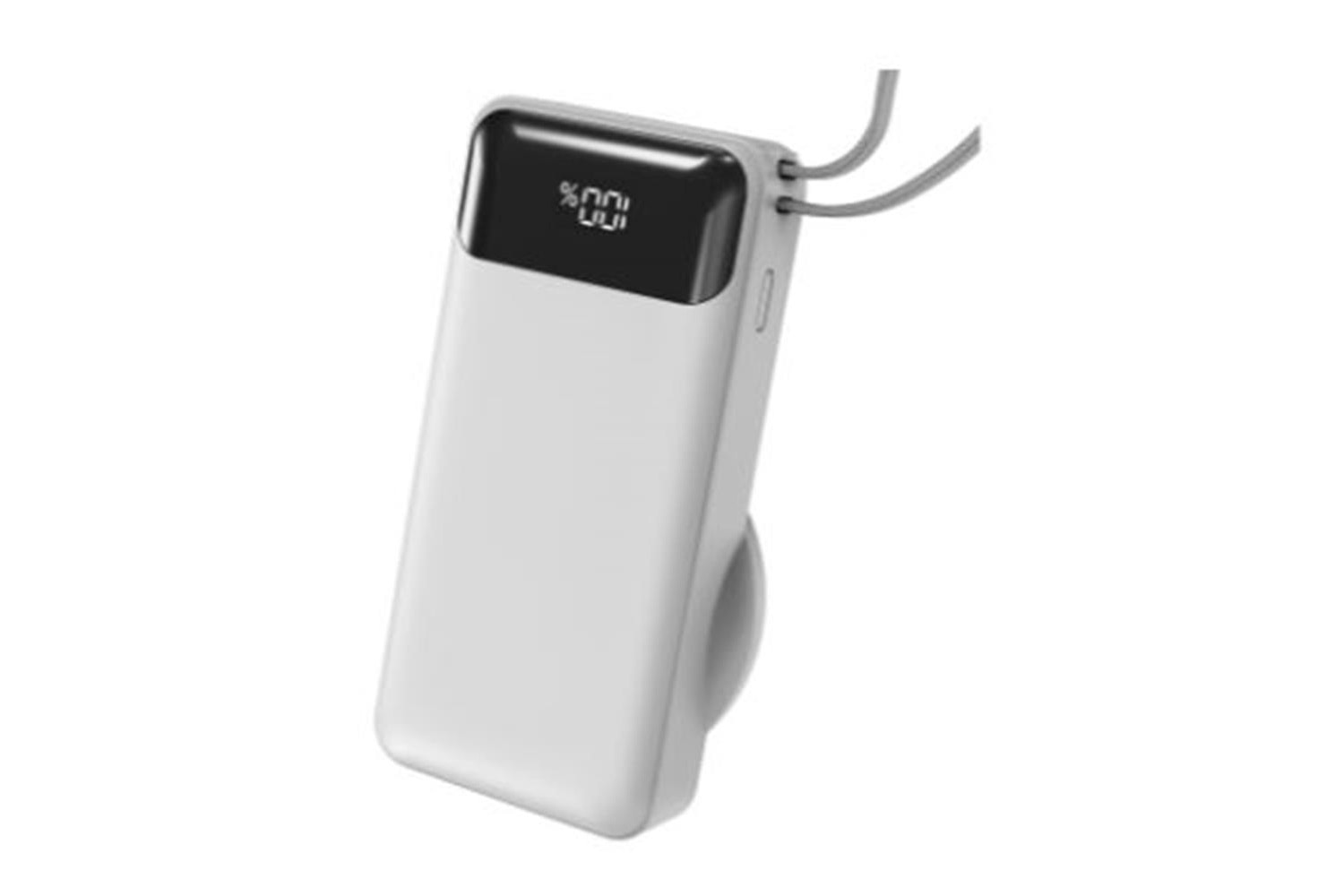 S-link G360 10000mAh PD35W+Magsafe 15W Type-C Kablolu Beyaz LCD Taşınabilir Powerbank